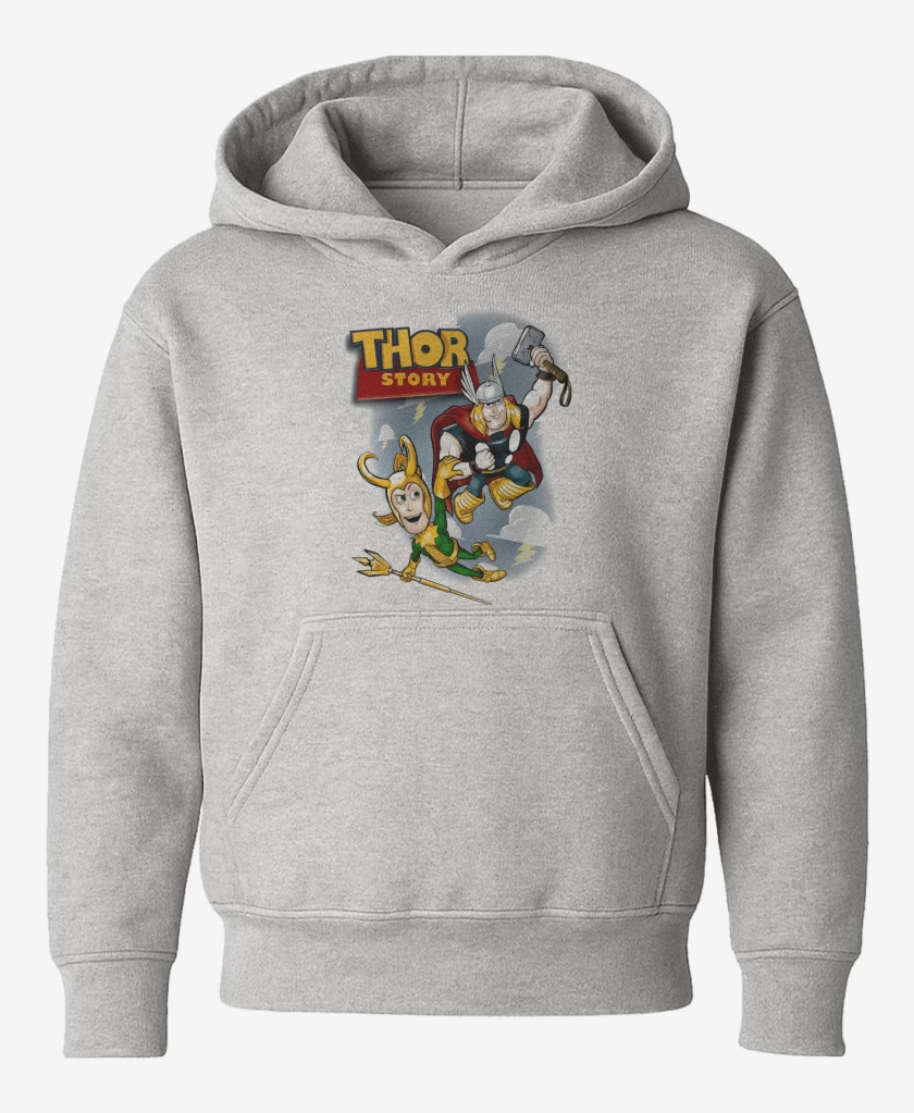 Poleron de niño Gris Melange de Thor Story