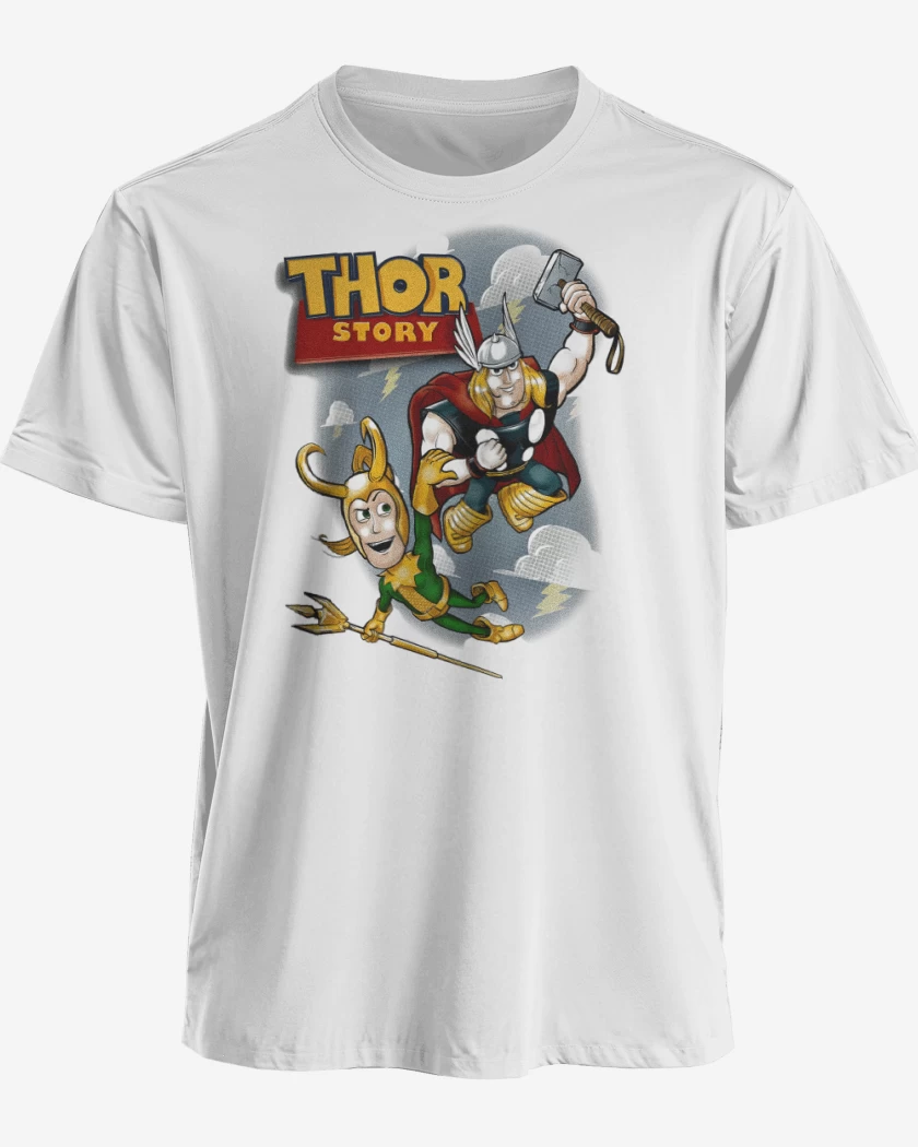Polera premium Blanco de Thor Story
