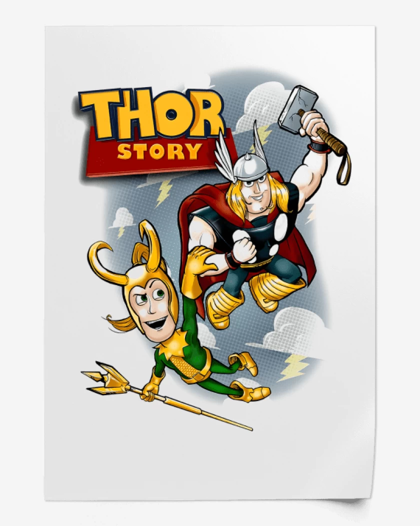 Print Blanco de Thor Story