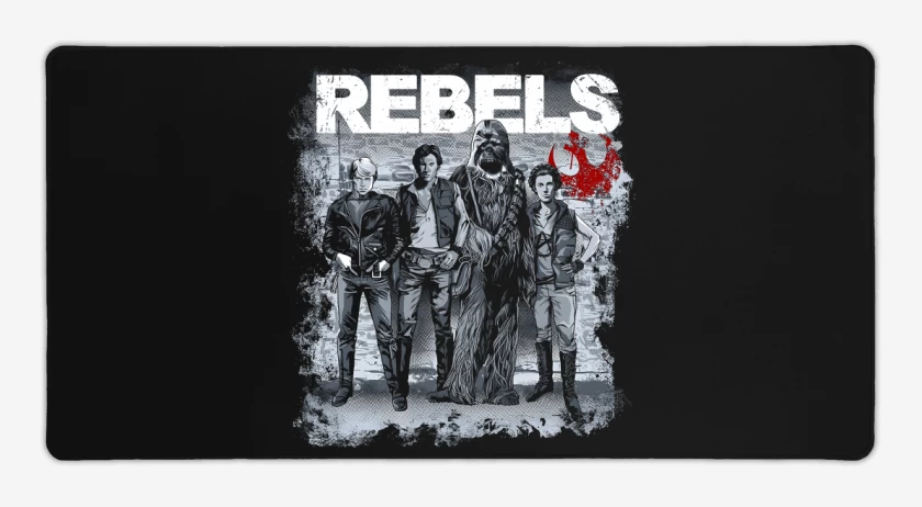 Mouse pad Gamer Negro de Rebels