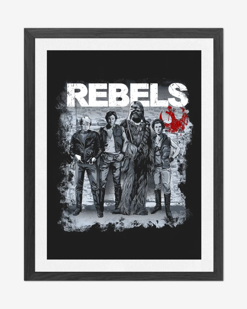 Cuadro decorativo Negro de Rebels