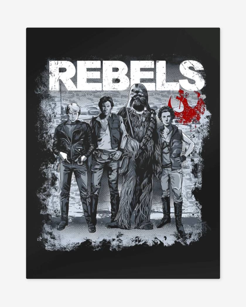 Print metalico Negro de Rebels