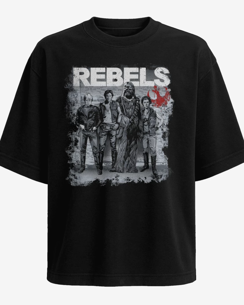 Polera Oversize Negro de Rebels
