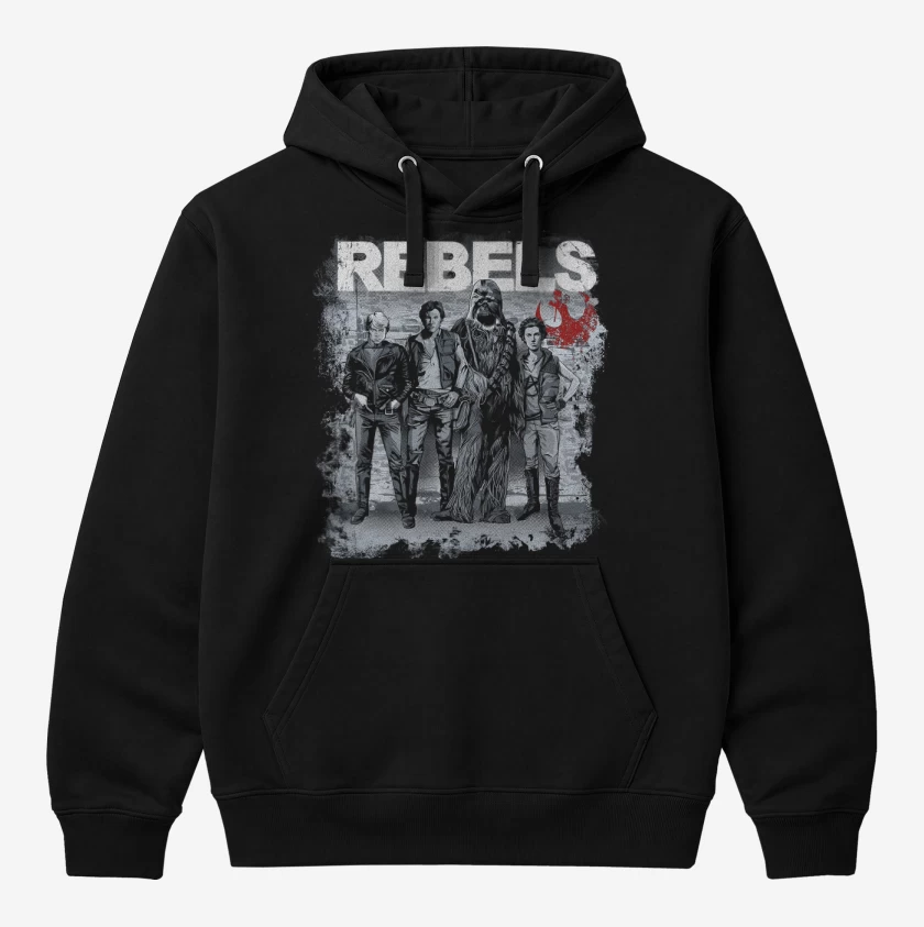 Polerón Canguro Negro de Rebels