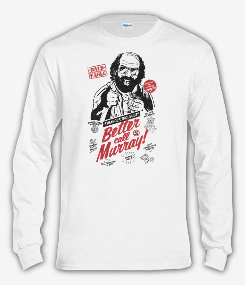 Polera manga larga Blanco de Better Call Murray