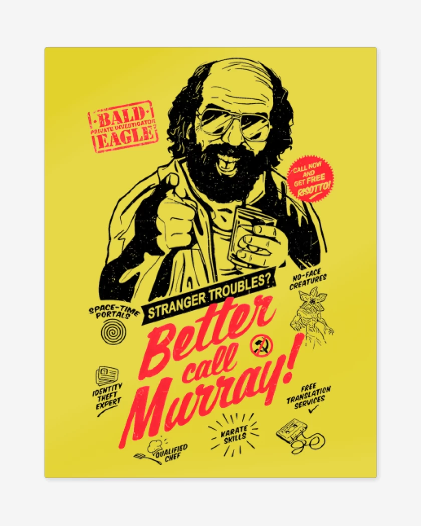 Print metalico Better Call Murray