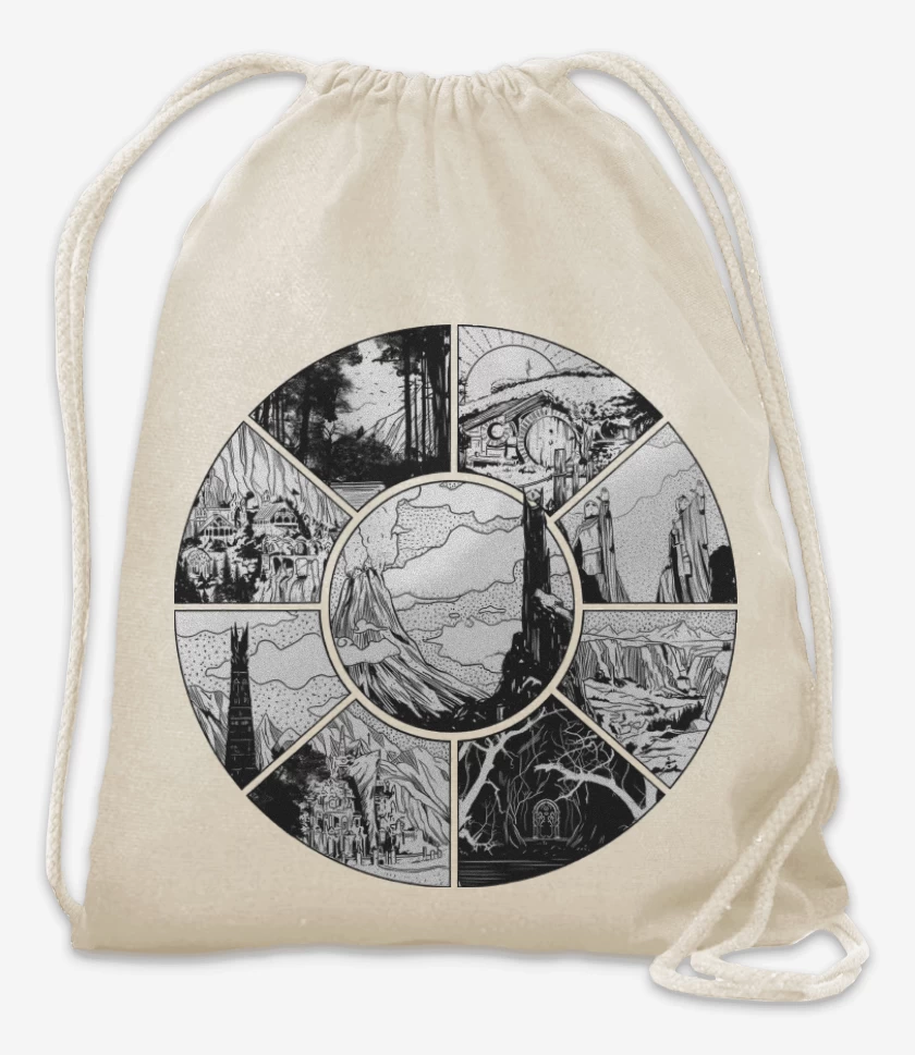 Mochila Blanco de La Tierra Media
