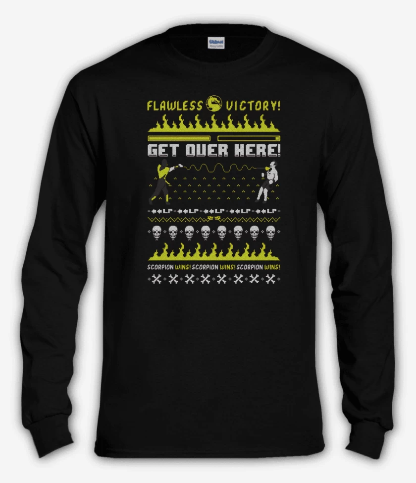 Polera manga larga Negro de Get Over Here!!!!