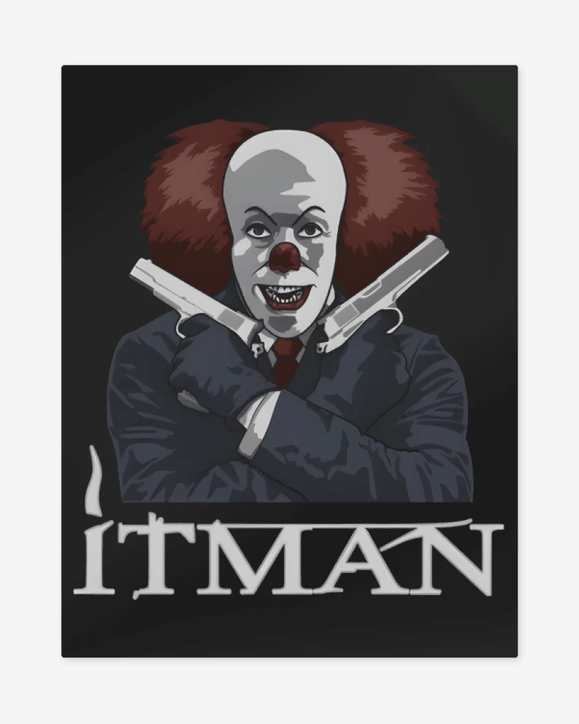 Print metalico Negro de Itman