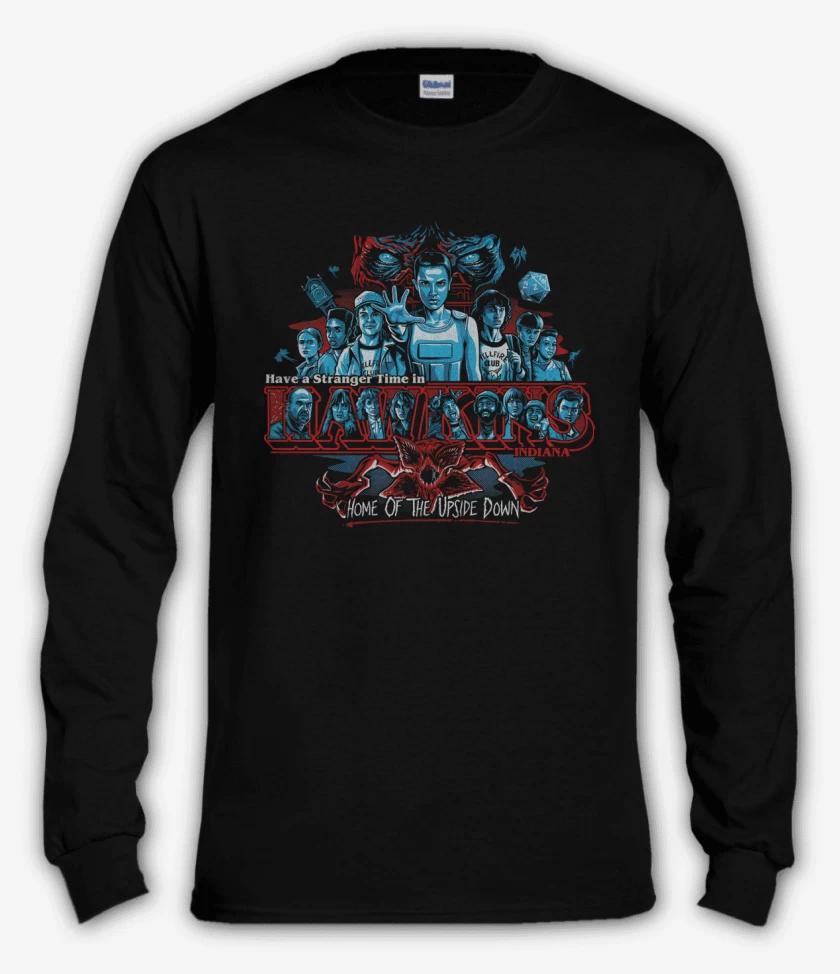 Polera manga larga Stranger Hawkins