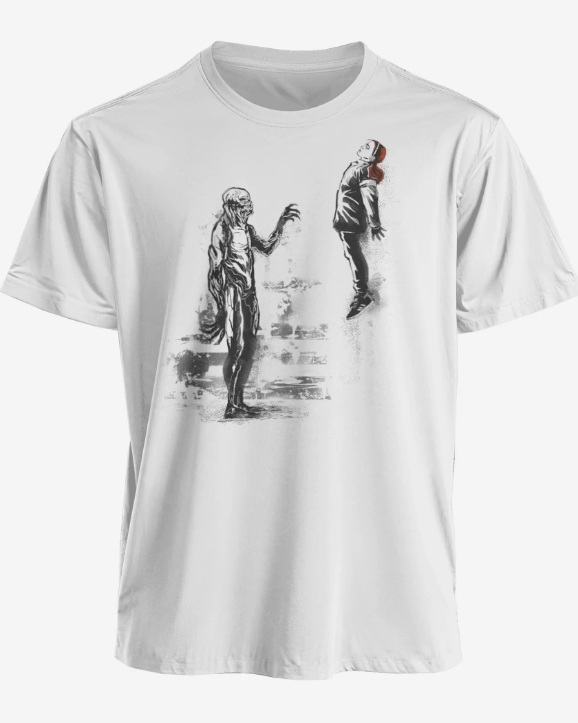 Polera premium Blanco de Muro de Vecna