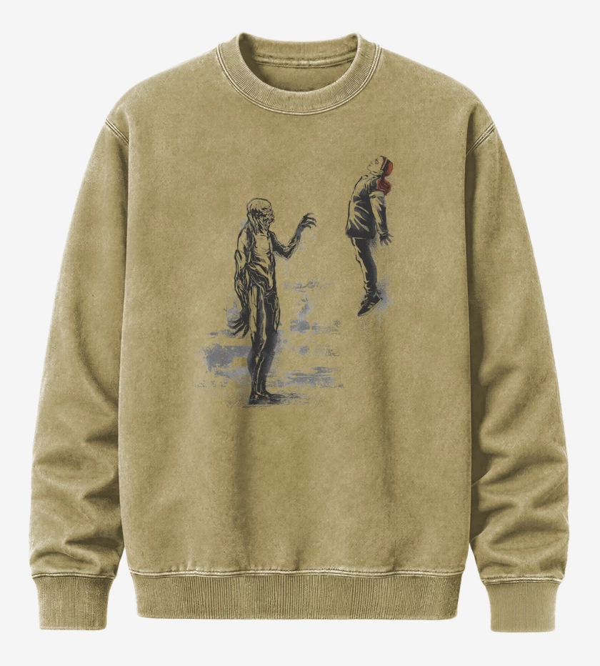 Poleron Polo Acid Wash Beige de Muro de Vecna