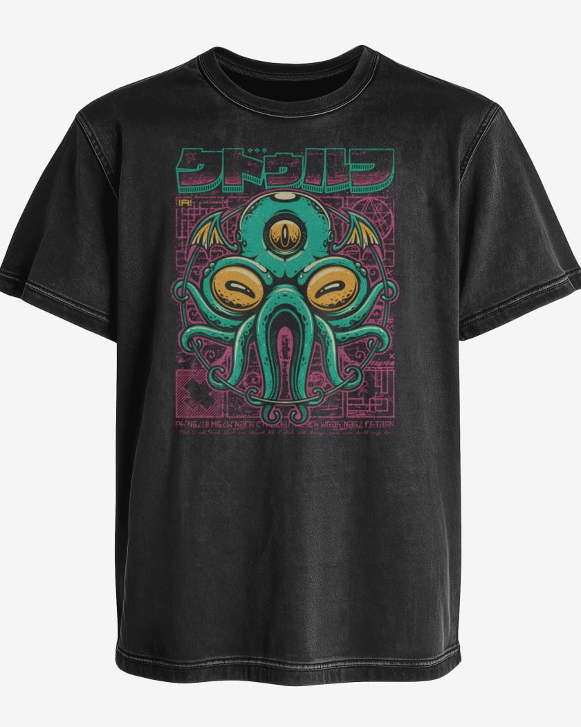 Polera desgastada Cuthelhu