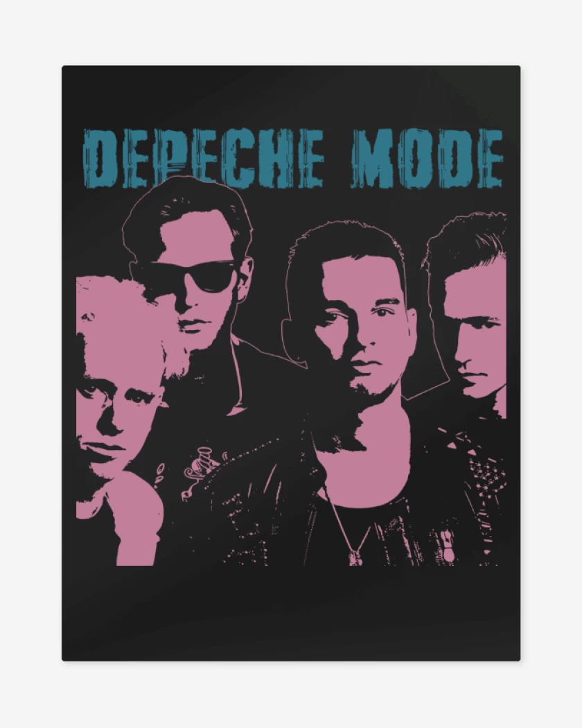 Print metalico Negro de Depeche Mode
