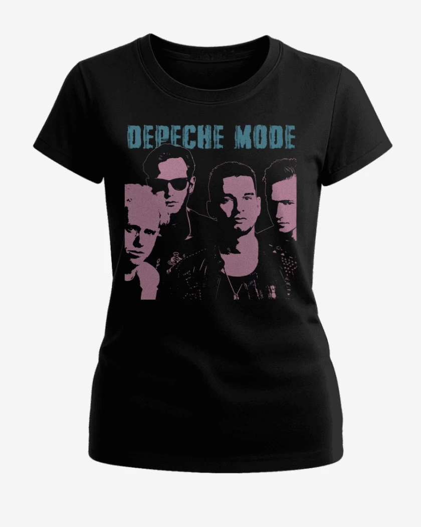 Polera de Mujer Negro de Depeche Mode