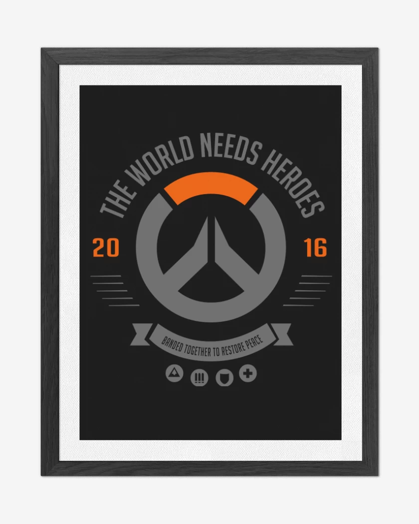 Cuadro decorativo The world needs heroes