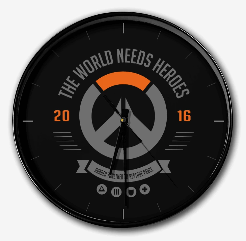 Reloj Negro de The world needs heroes