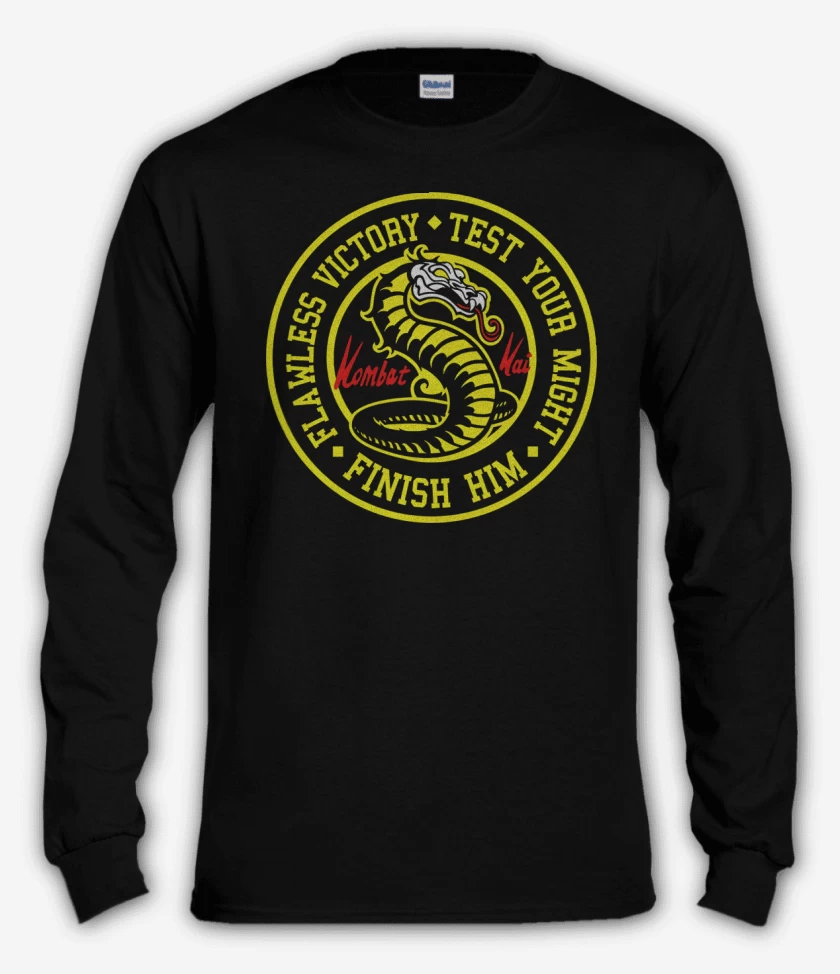 Polera manga larga Negro de Kombat Kai