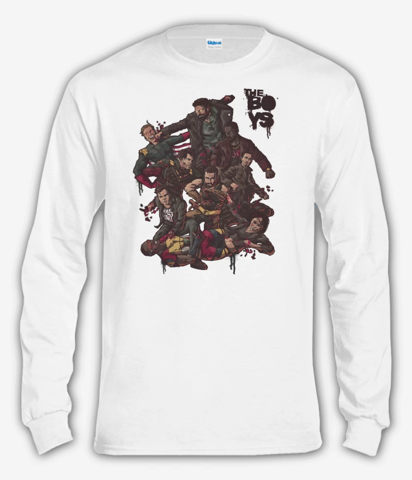 Polera manga larga Blanco de The Boys