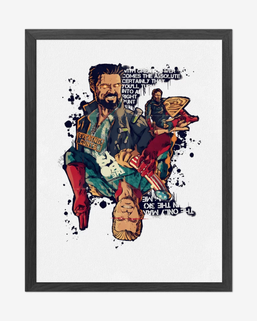 Cuadro decorativo Butcher x Homelander