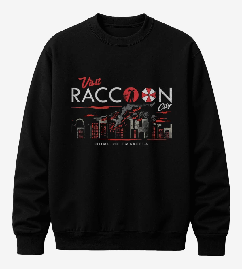 Poleron polo Visit Racoon city