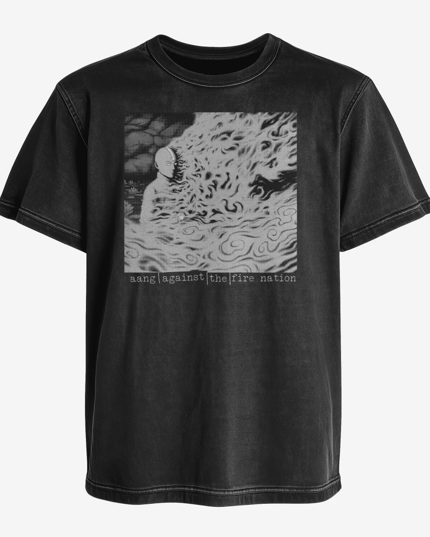 Polera desgastada Aang against the machine