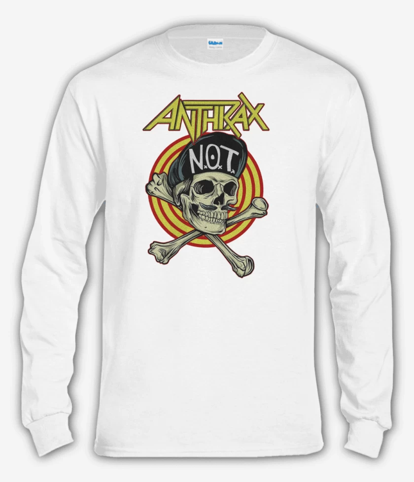 Polera manga larga Blanco de Anthrax NOT