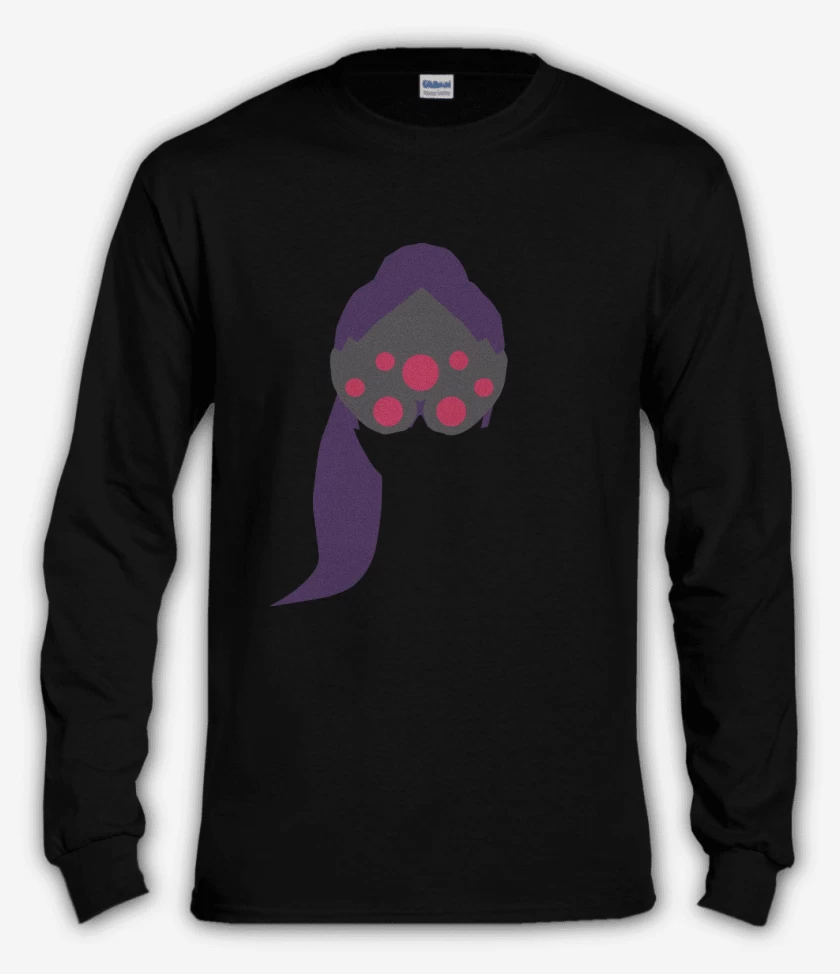 Polera manga larga Negro de Widowmaker