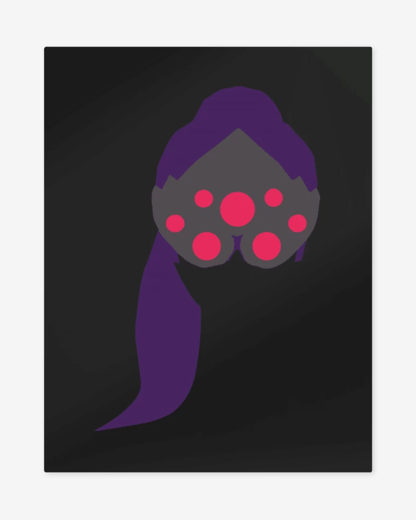 Print metalico Negro de Widowmaker