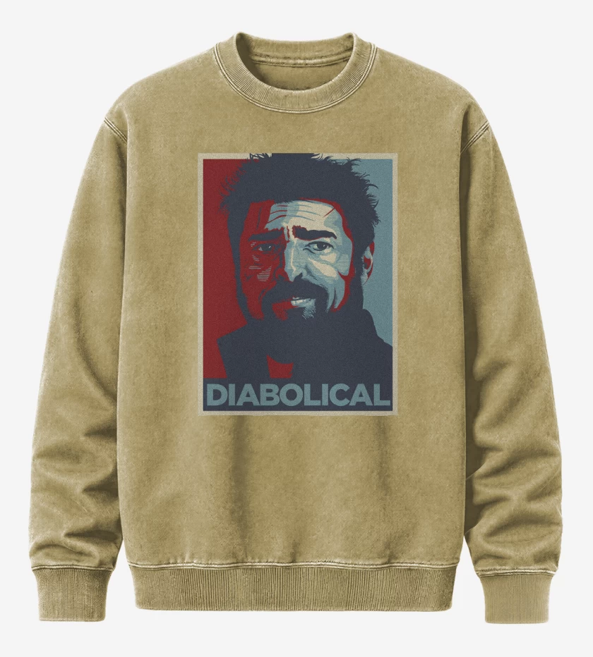 Poleron Polo Acid Wash Beige de Diabolical