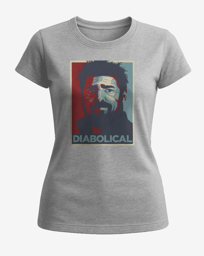 Polera de Mujer Gris Melange de Diabolical