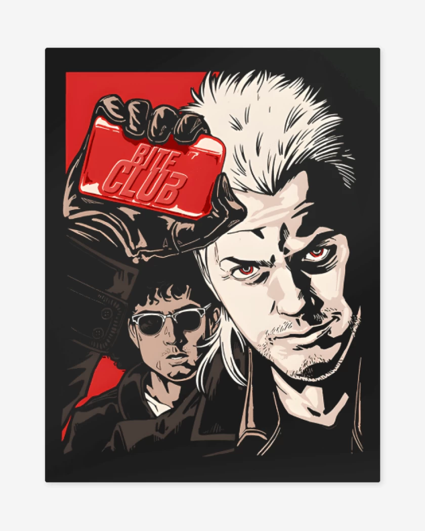 Print metalico Negro de Bite club nro 2