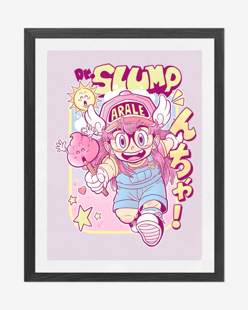 Cuadro decorativo Rosa Pastel de Arale Slump