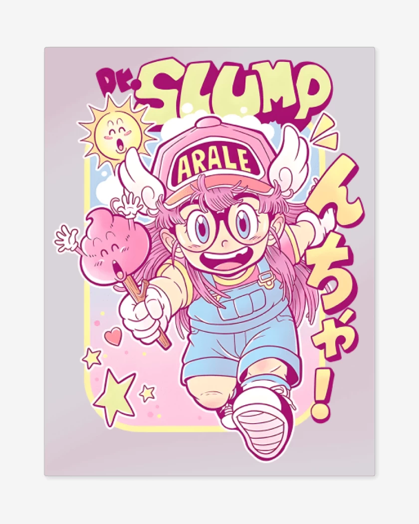 Print metalico Arale Slump