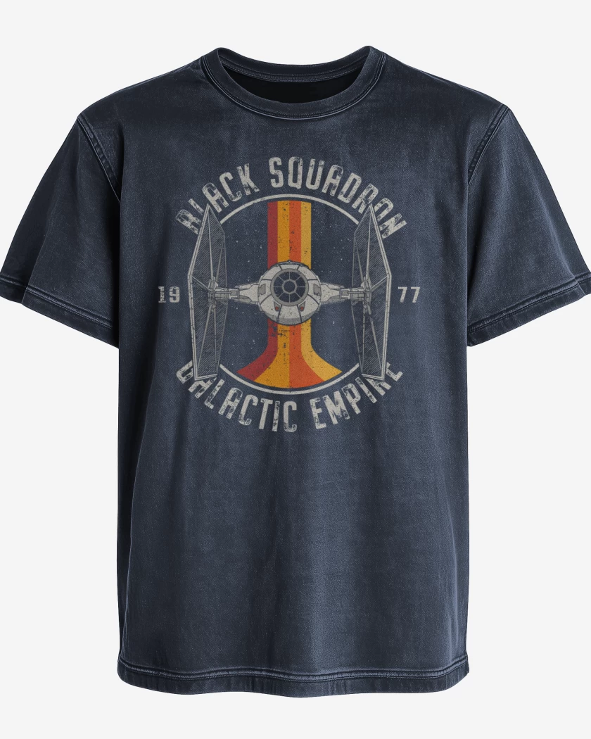 Polera desgastada Black squadron Galactic