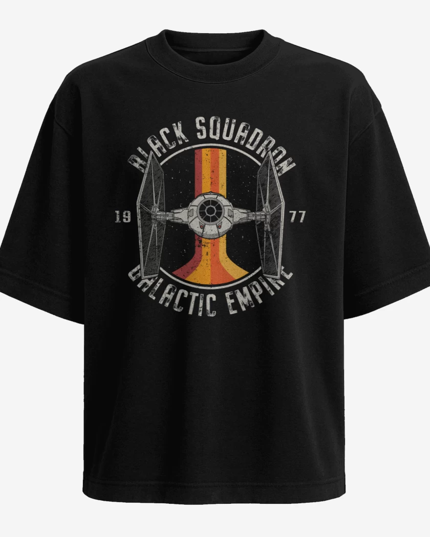 Polera Oversize Black squadron Galactic