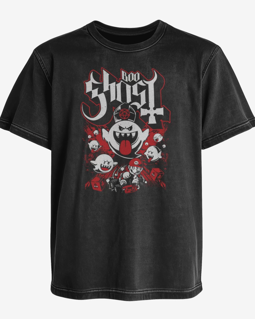 Polera desgastada Boo Ghost