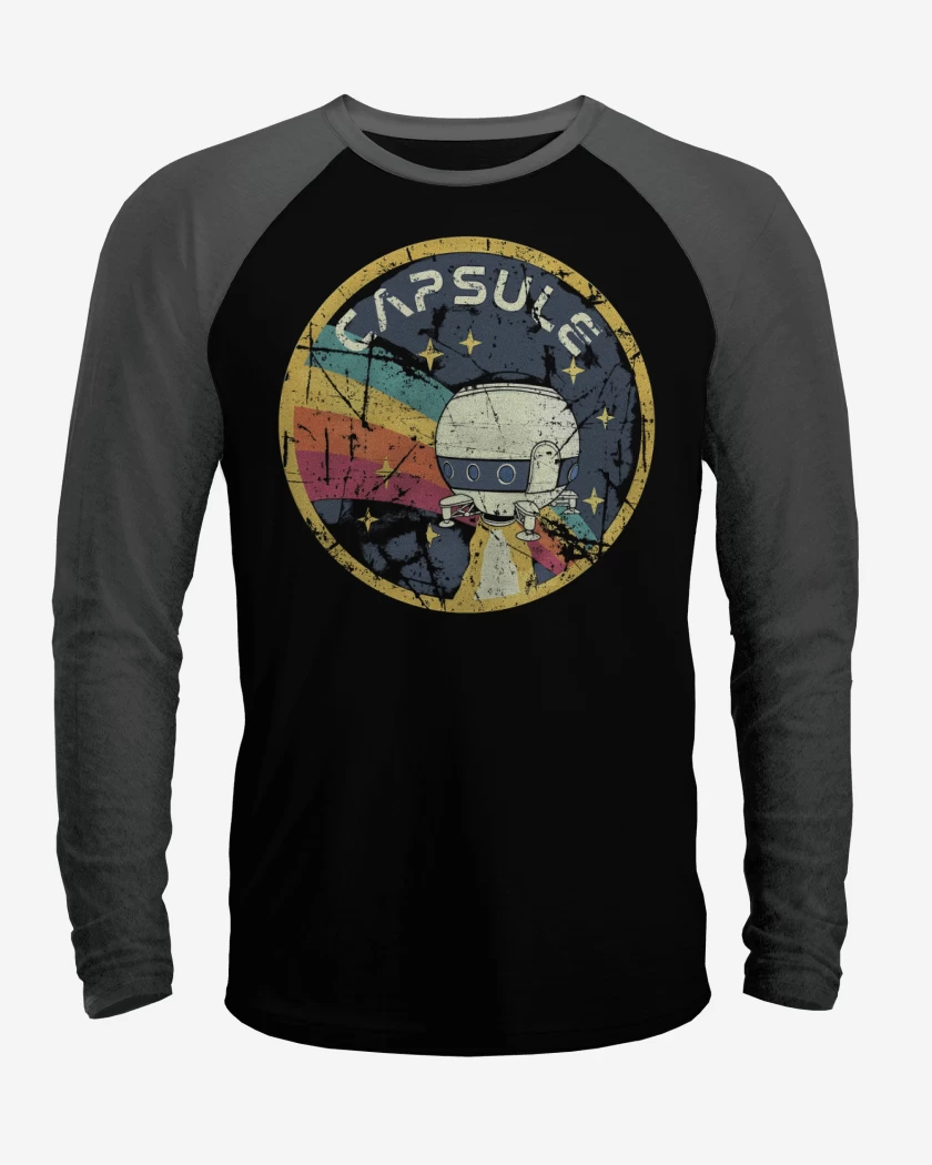 Polera Raglan Negro / Negro Heather de Capsule