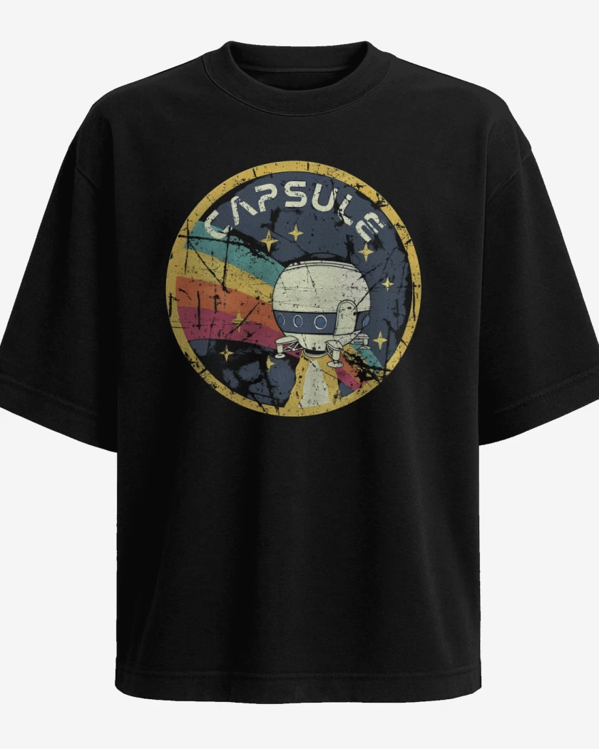 Polera Oversize Negro de Capsule