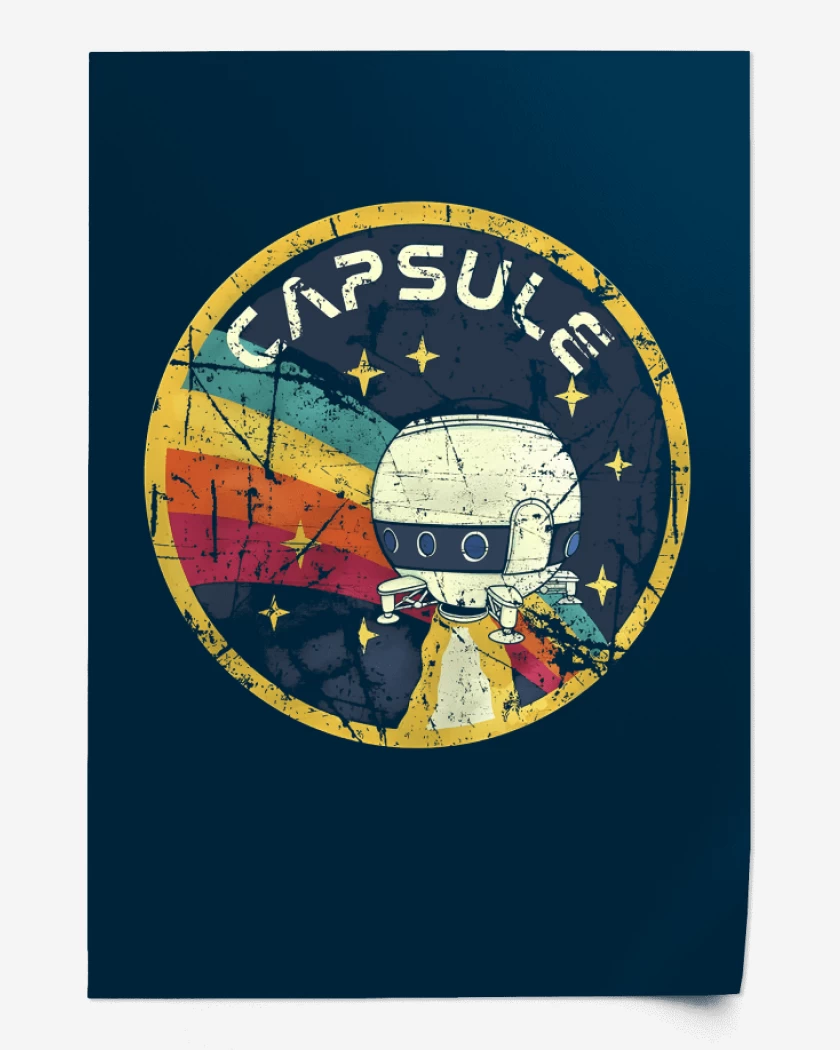 Print Azul Marino de Capsule