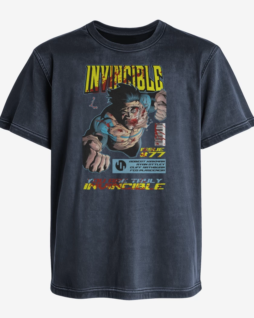 Polera desgastada Invencible