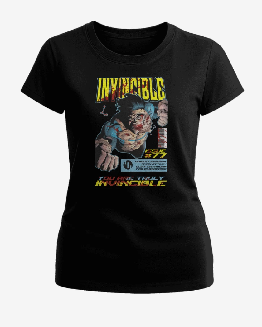 Polera de Mujer Negro de Invencible