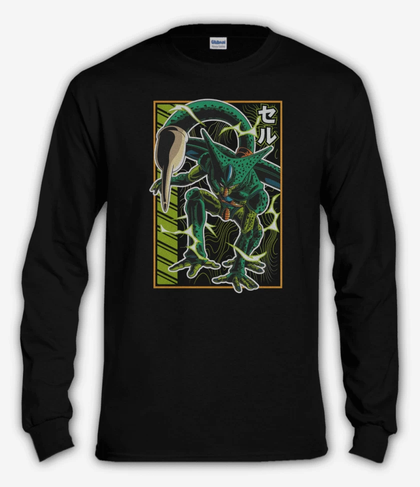 Polera manga larga Negro de Cell