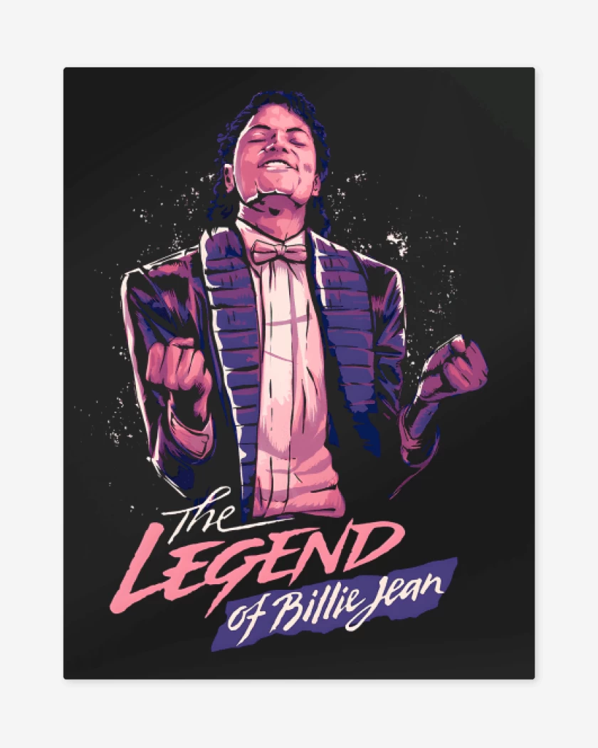 Print metalico La Leyenda de Billie Jean