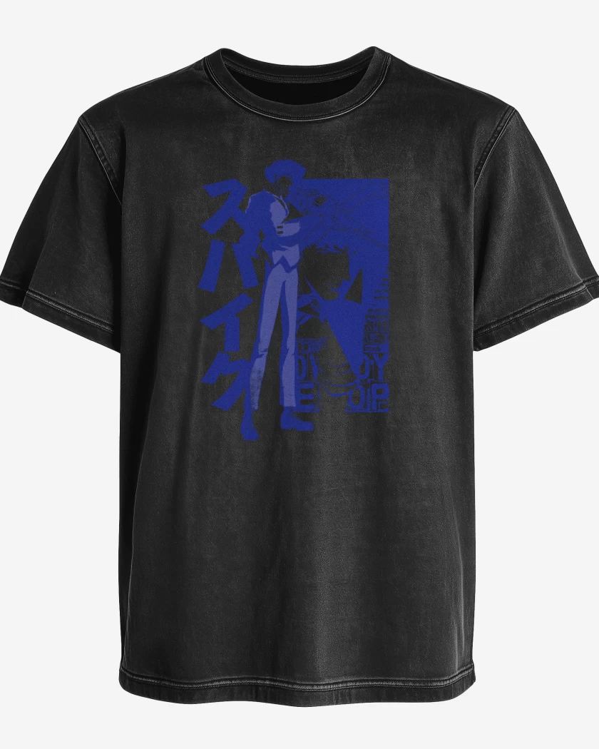 Polera desgastada Negro de Cowboy Spike