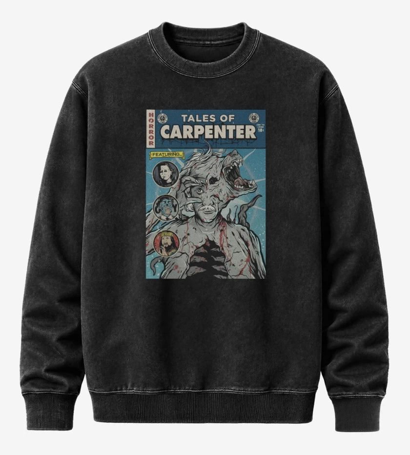 Poleron Polo Acid Wash Negro de Cuentos de Carpenter