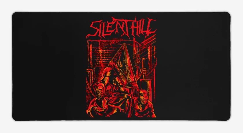 Mouse pad Gamer Negro de Colina Silenciosa