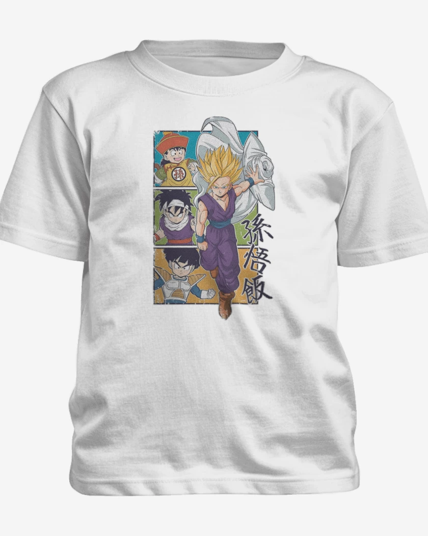 Polera de niño Blanco de Son Gohan 