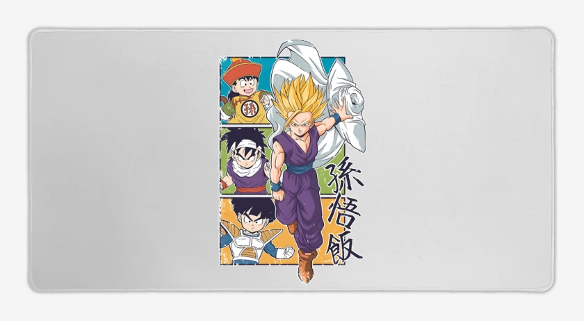 Mouse pad Gamer Blanco de Son Gohan 