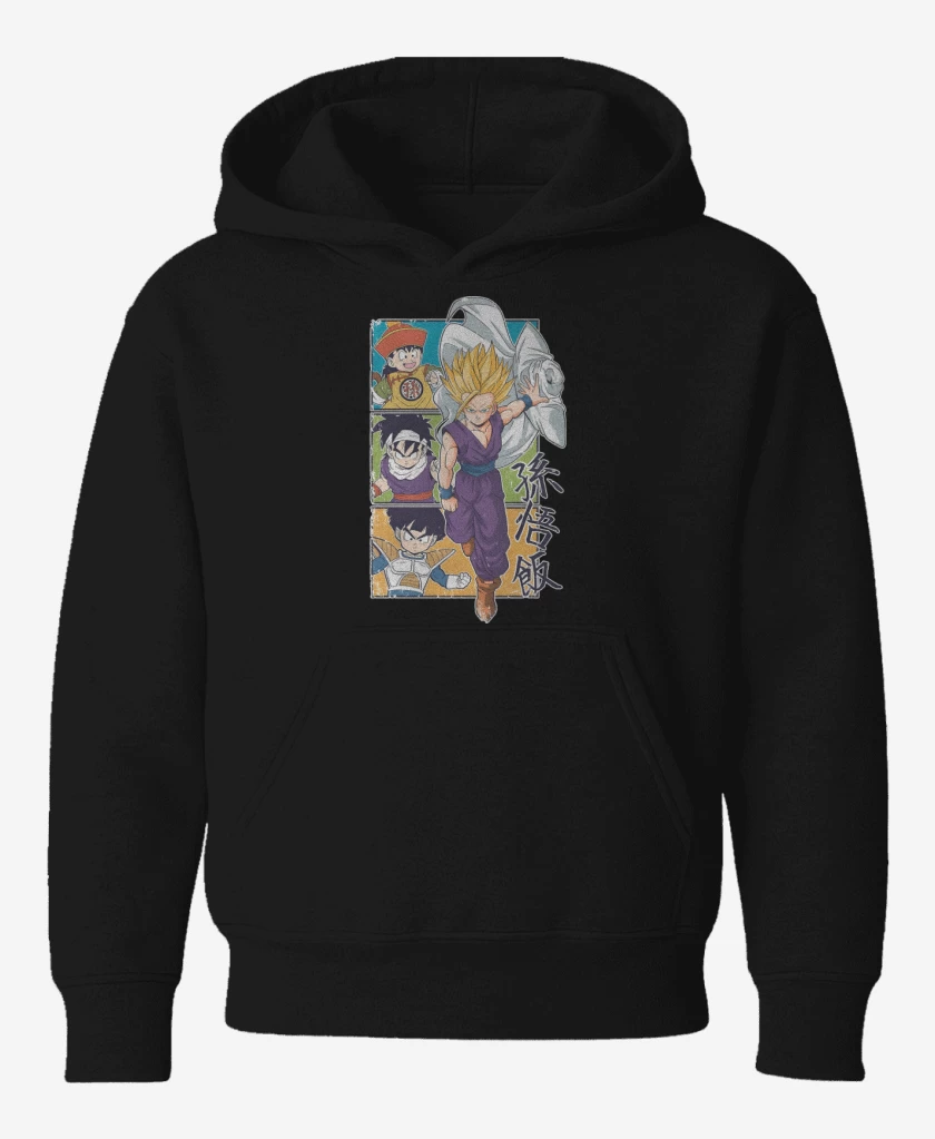 Poleron de niño Negro de Son Gohan 